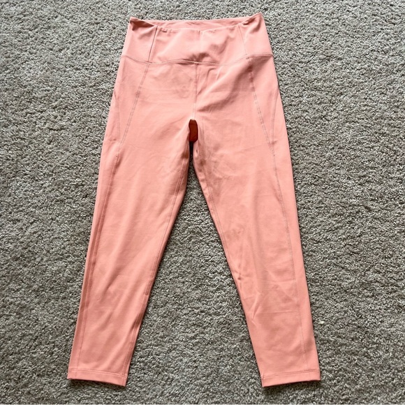Girlfriend Collective Peach High Rise Compression Leggings - Picture 2 of 5